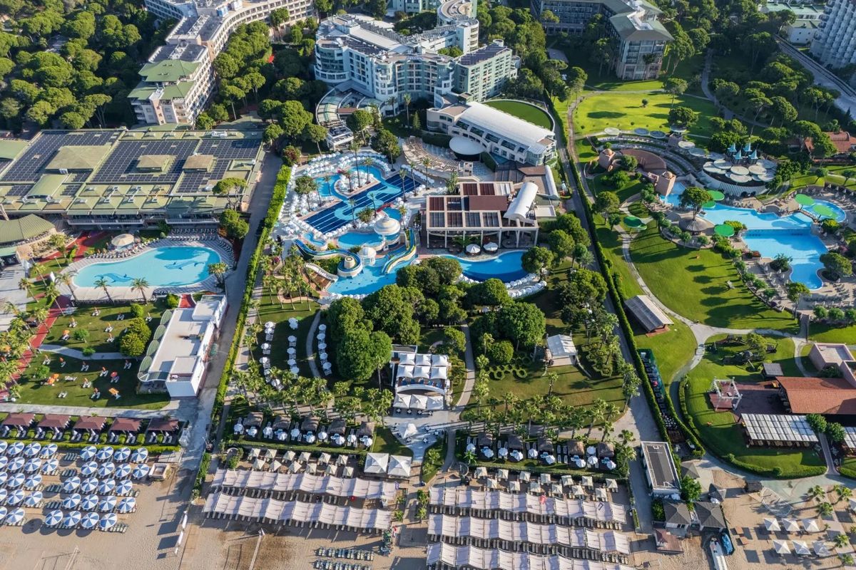 obiekt, teren hotelu, plaża