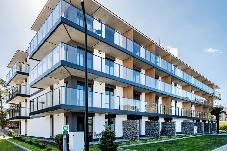 obiekt, teren hotelu