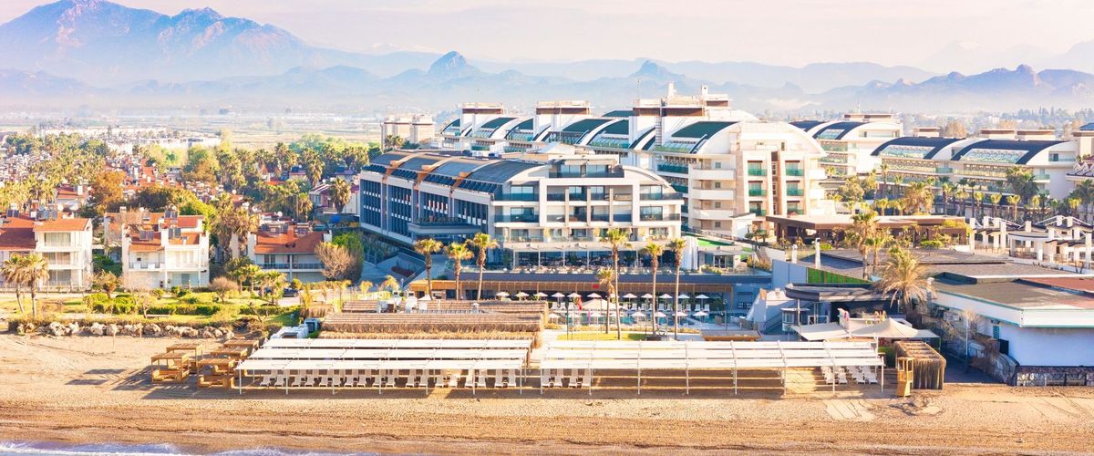 obiekt, teren hotelu, plaża