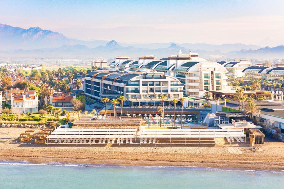 obiekt, teren hotelu, plaża