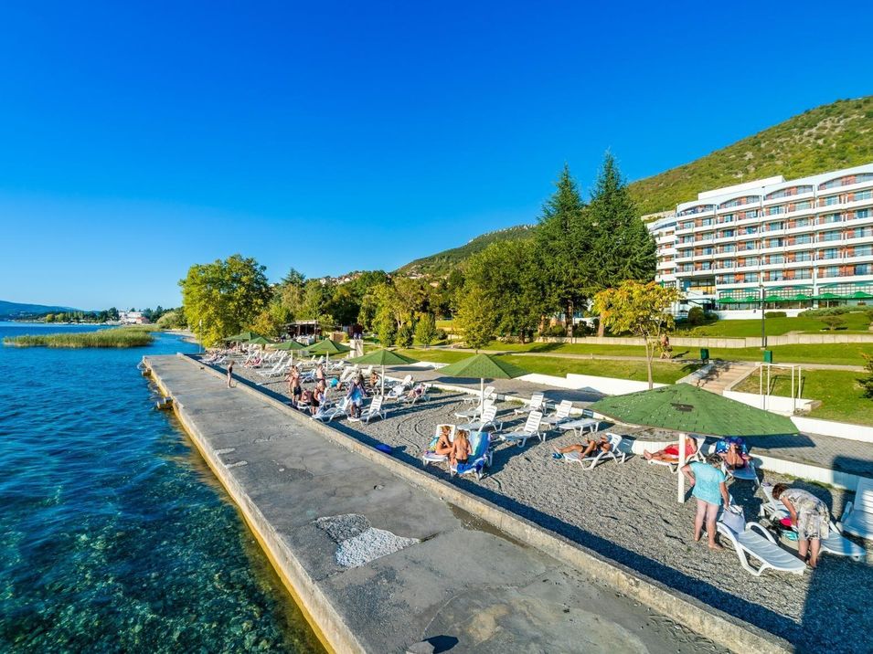 budynek główny, plaża