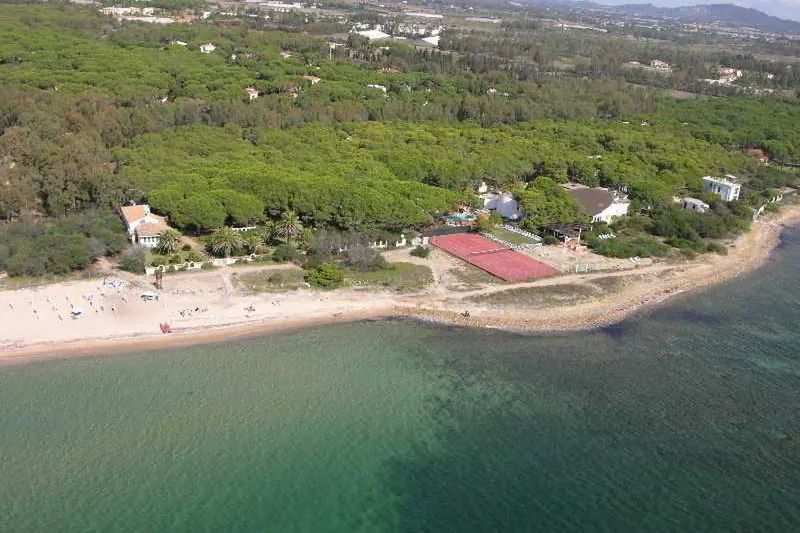 obiekt, plaża, teren hotelu