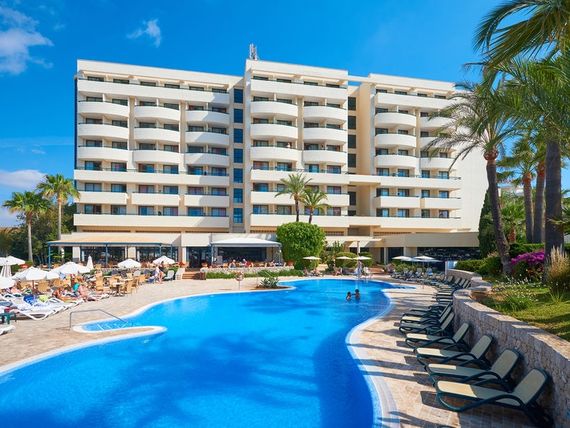 obiekt, teren hotelu, basen