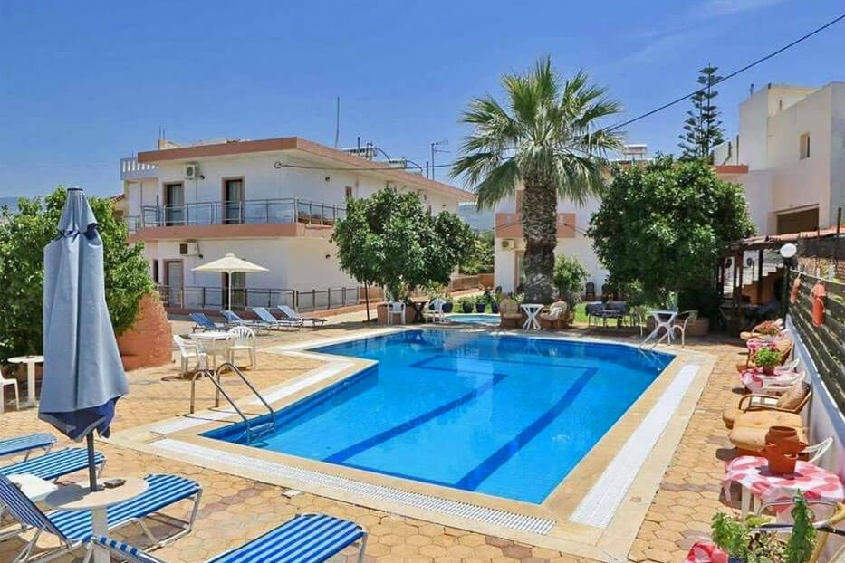 obiekt, teren hotelu, basen