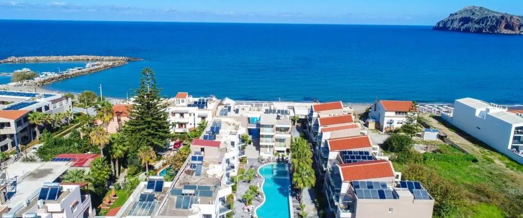 plaża, teren hotelu, obiekt