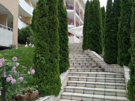 teren hotelu, obiekt
