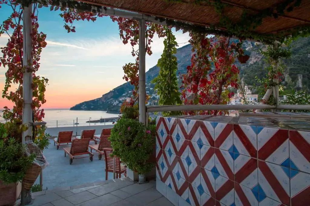 góry, balkon / taras