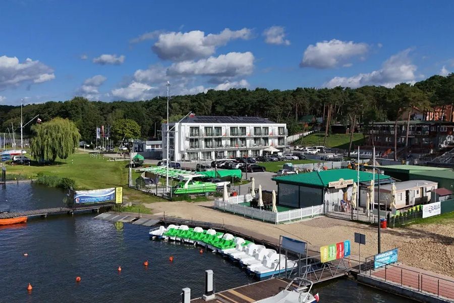 obiekt, teren hotelu, plaża
