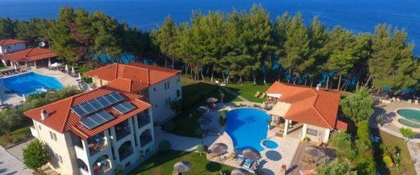 obiekt, teren hotelu, basen