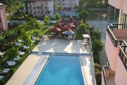 obiekt, teren hotelu, basen