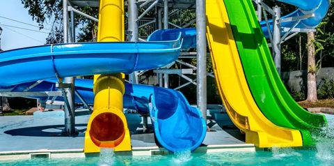 zjeżdżalnia, aquapark, basen