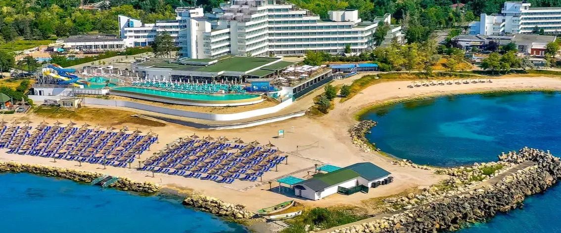 obiekt, teren hotelu, plaża