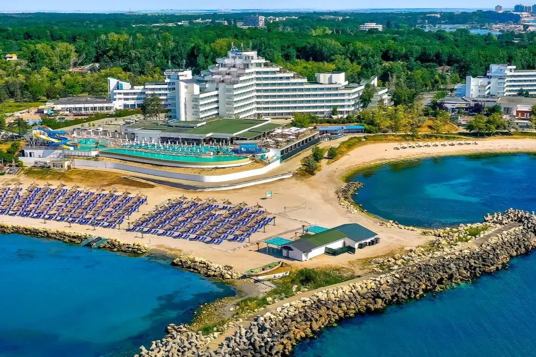 obiekt, teren hotelu, plaża