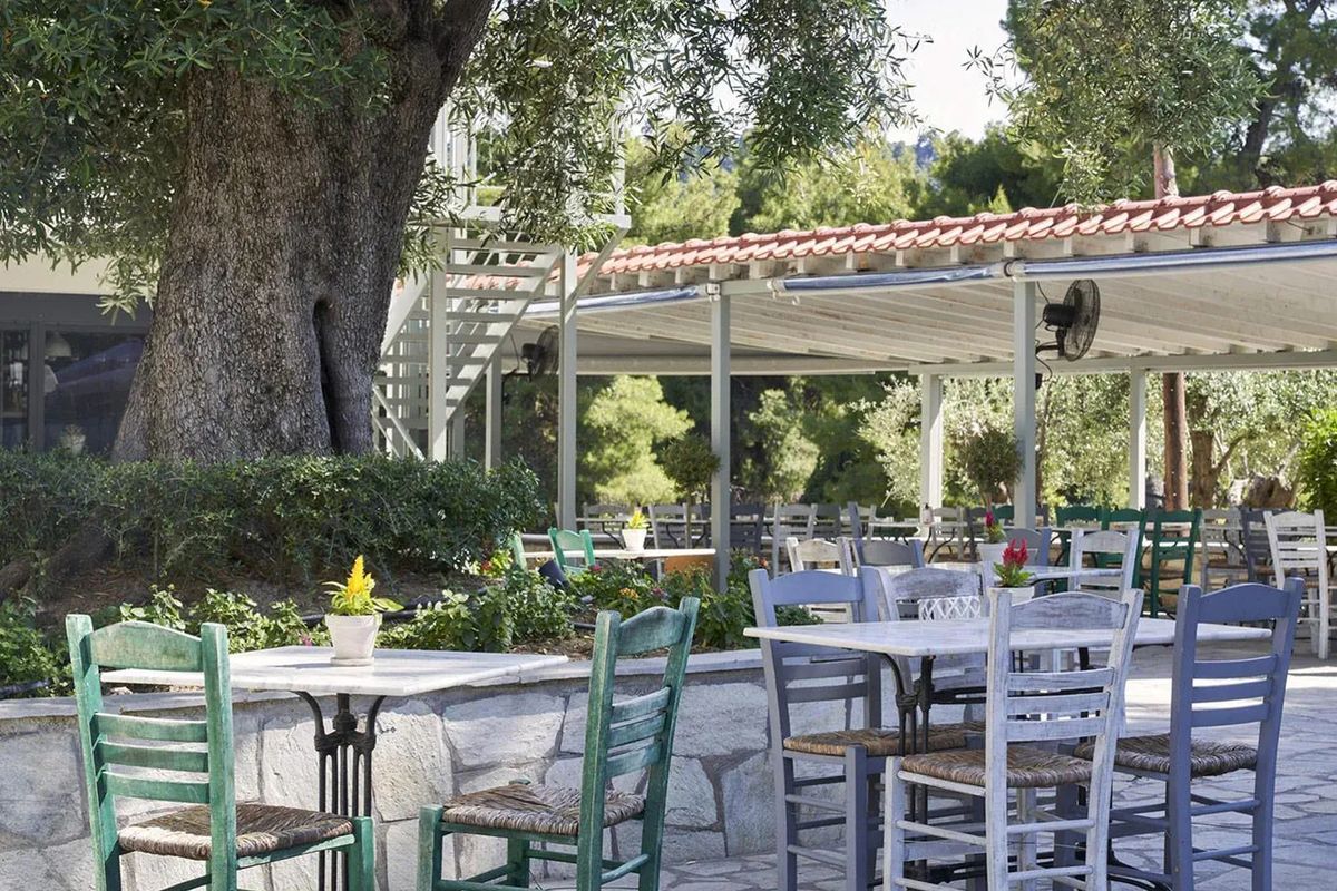 teren hotelu, restauracja