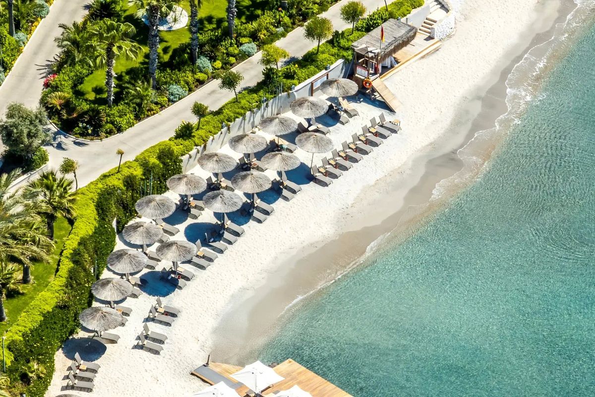 teren hotelu, plaża