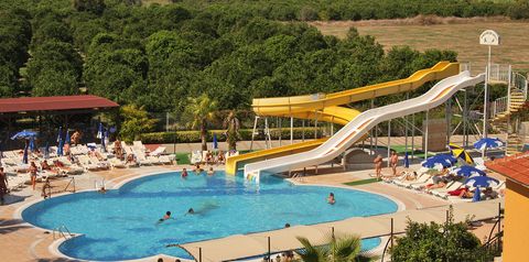 basen, zjeżdżalnia