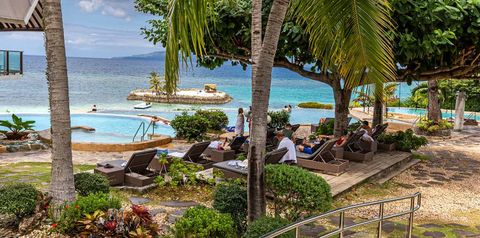 teren hotelu, plaża