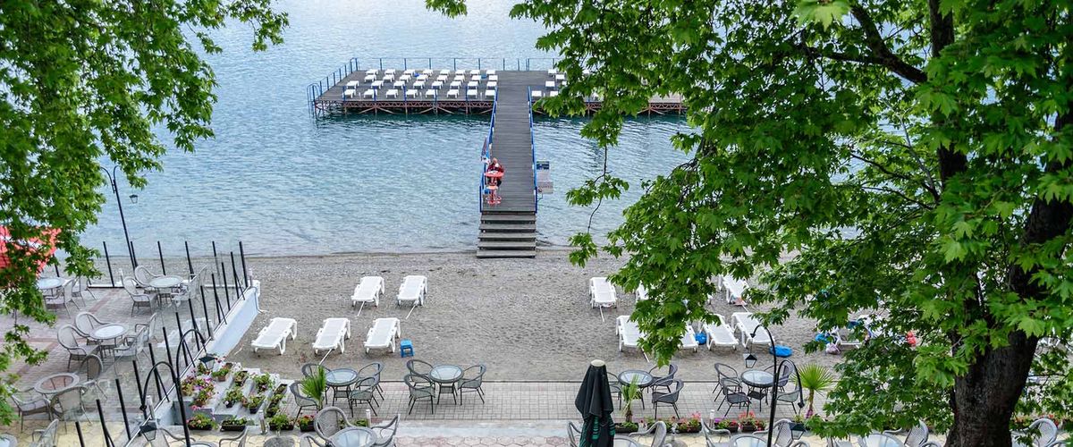 teren hotelu, plaża