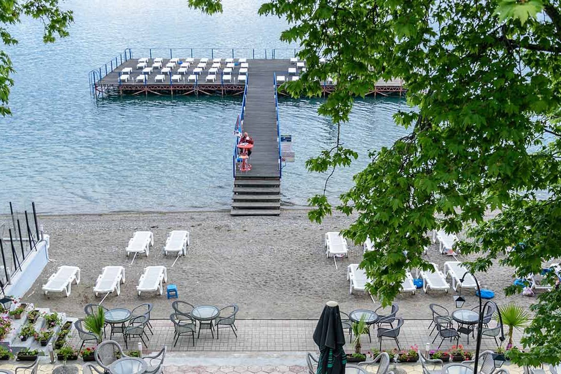 teren hotelu, plaża