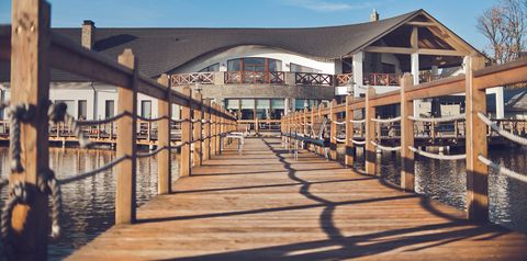 teren hotelu, budynek główny