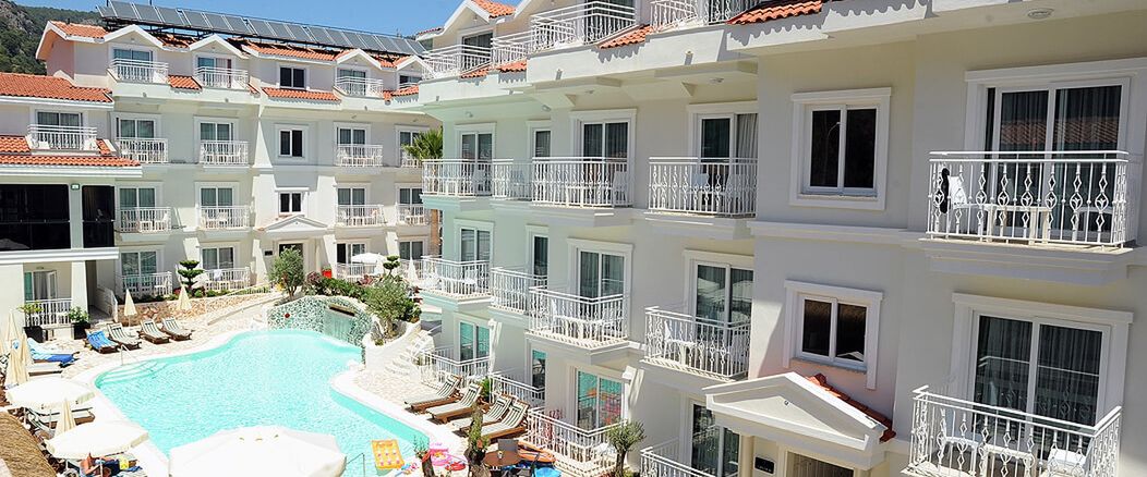 obiekt, teren hotelu, basen