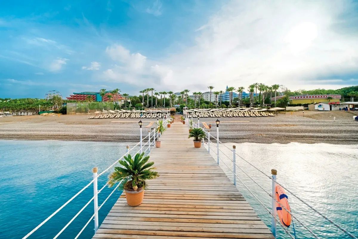 teren hotelu, plaża