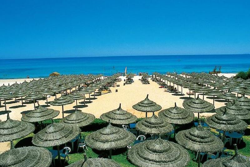 teren hotelu, plaża