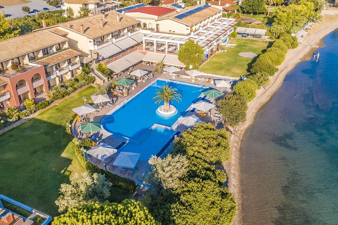 obiekt, teren hotelu, plaża