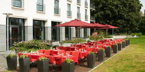 obiekt, teren hotelu, restauracja