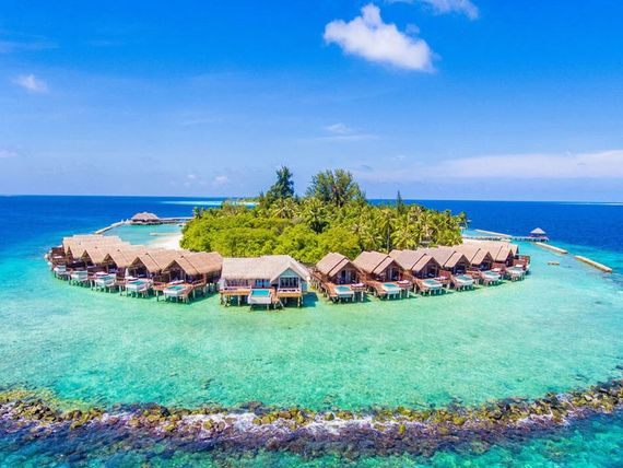 Teren resortu NH Maldives Kuda Rah Resort