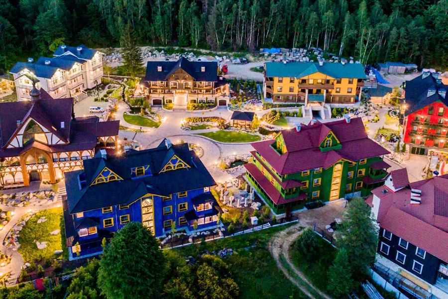 obiekt, teren hotelu