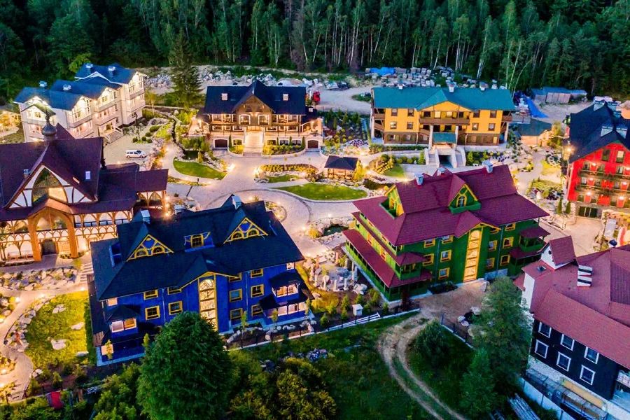 teren hotelu, obiekt