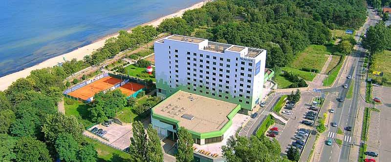 obiekt, teren hotelu