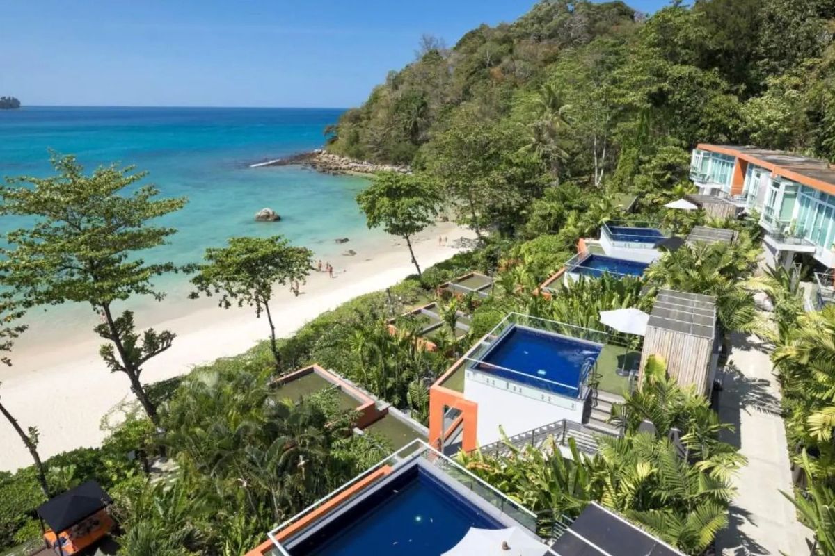 teren hotelu, plaża