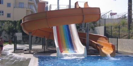 basen, zjeżdżalnia