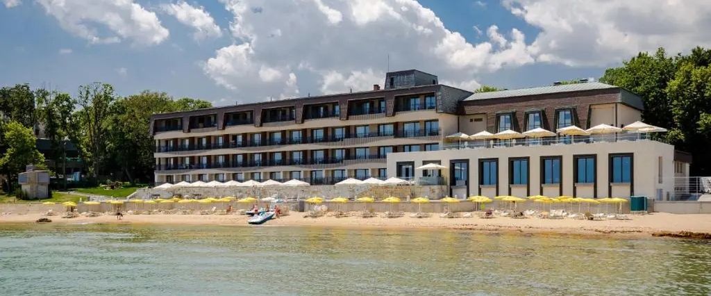 obiekt, teren hotelu, plaża