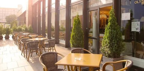 kawiarnia, teren hotelu