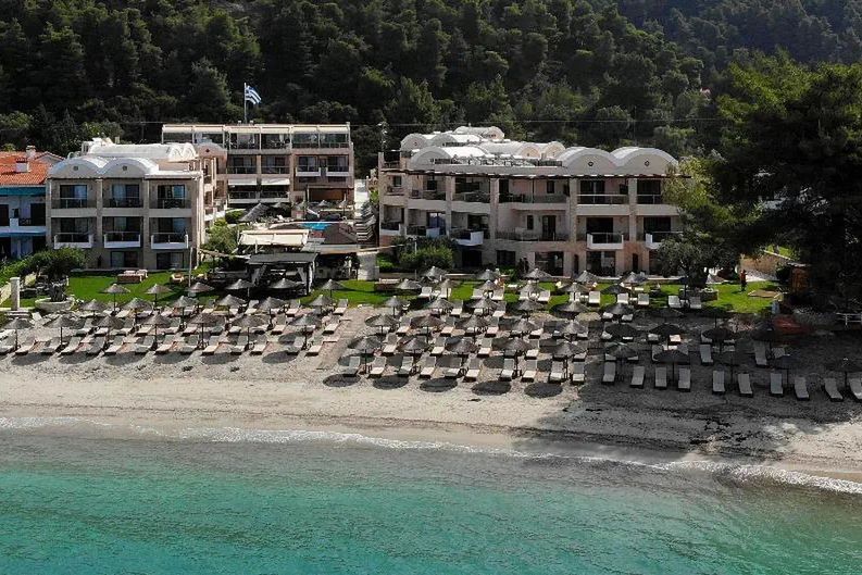 teren hotelu, plaża