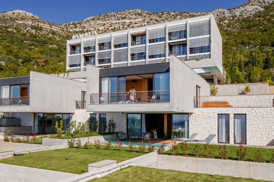 obiekt, basen, góry