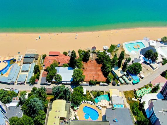 teren hotelu, plaża