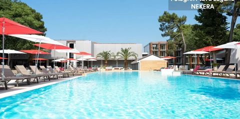 obiekt, teren hotelu, basen