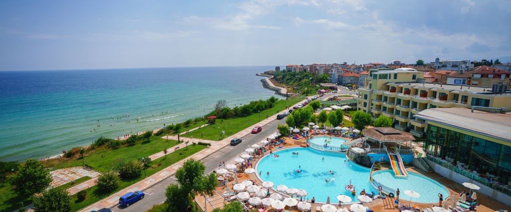 teren hotelu, plaża
