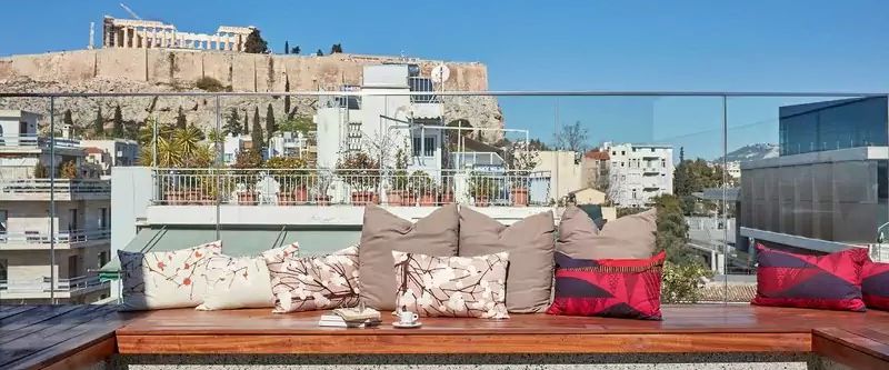 teren hotelu, balkon / taras