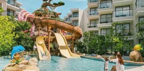 basen, aquapark, zjeżdżalnia