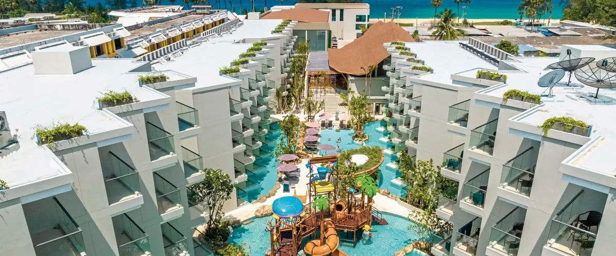 basen, zjeżdżalnia