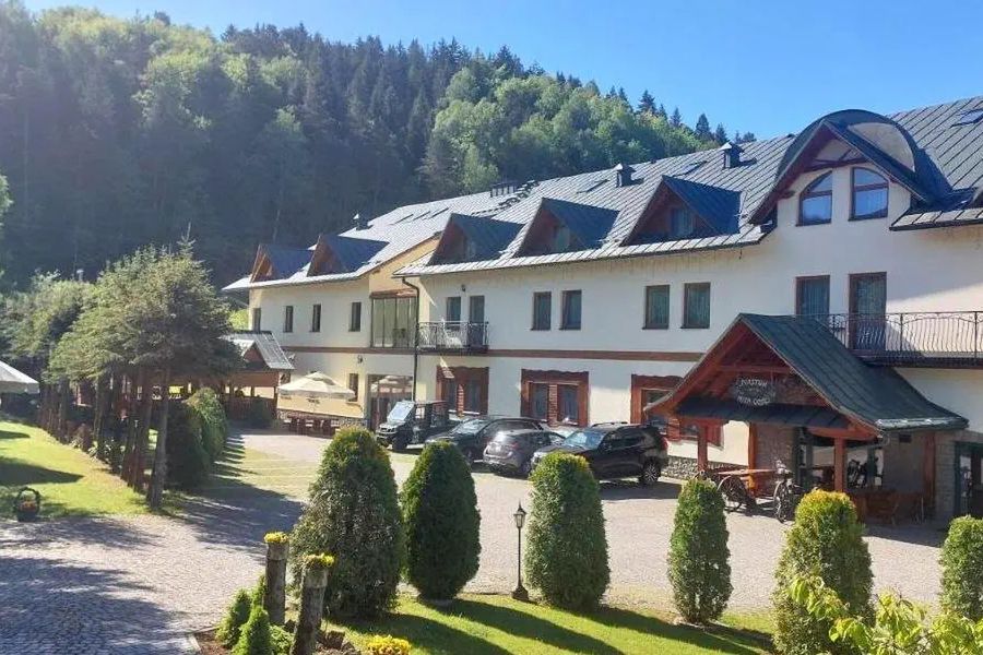 obiekt, teren hotelu, góry