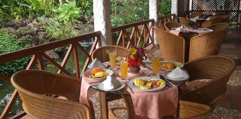 teren hotelu, restauracja