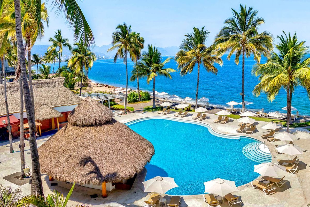 plaża, teren hotelu, basen