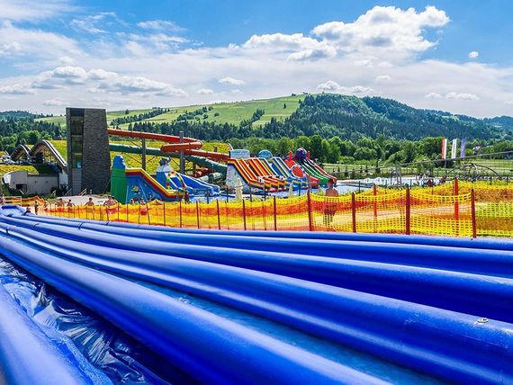 aquapark, zjeżdżalnia, sport i rekreacja