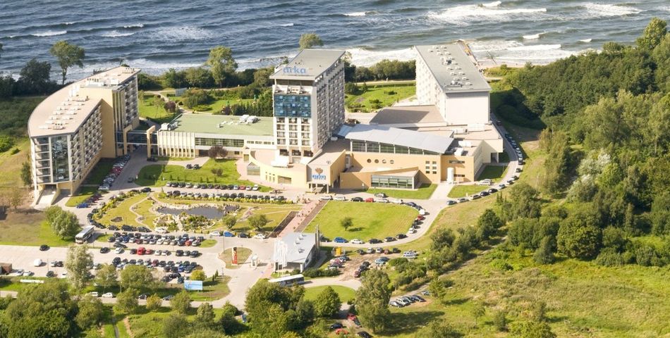 obiekt, teren hotelu, plaża